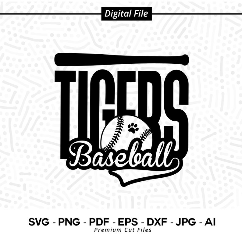 2820 Baseball SVG PNG Tiger Baseball Tiger Tigers Baseball svg Tigers Vibes svg Tiger Shirt Cricut svg Digital Download Sublimation PNG