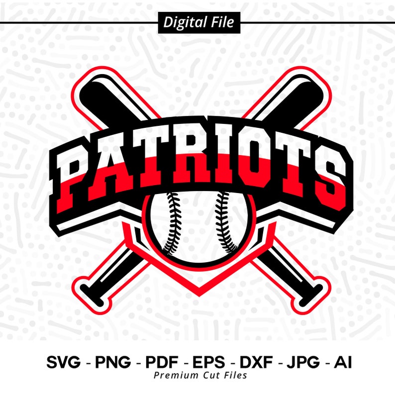 2830 Patriots Baseball SVG PNG Baseball svg Patriots svg Baseball Shirt svg Baseball Mom svg Patriots Pride svg Patriots Cheer svg Cricut