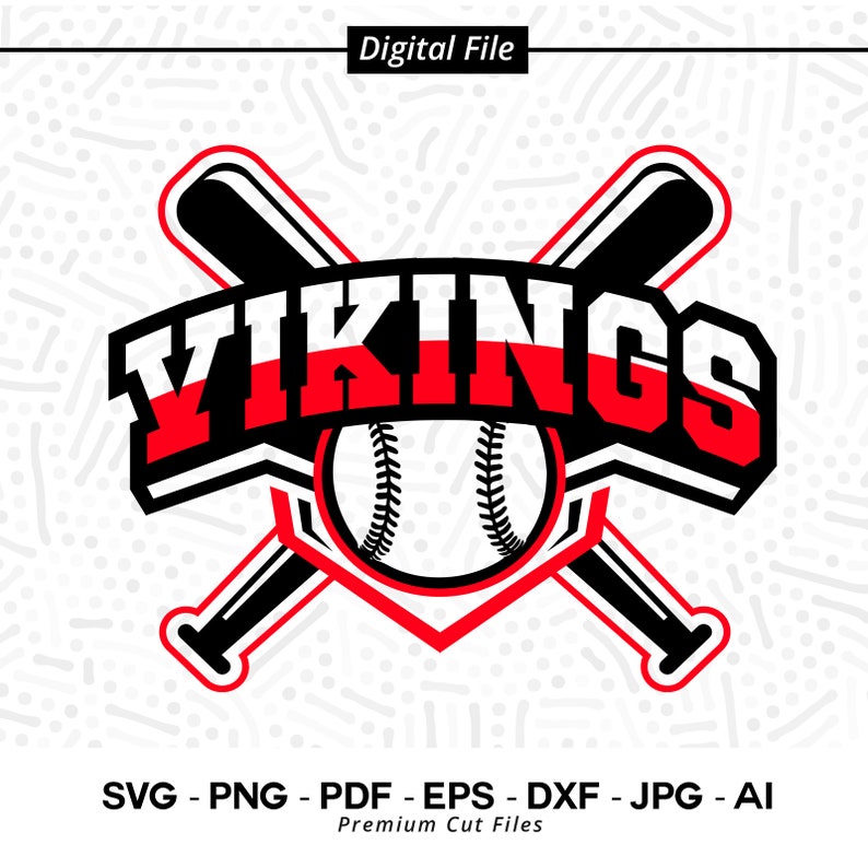 2836 Vikings Baseball SVG PNG Baseball svg Vikings svg Baseball Shirt svg Baseball Mom svg Vikings Pride svg Vikings Cheer svg Cricut