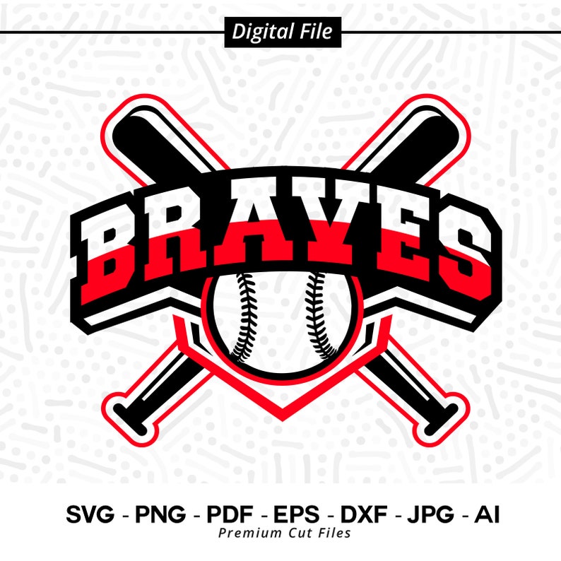 2841 Braves Baseball SVG PNG Baseball svg Braves svg Baseball Shirt svg Baseball Mom svg Braves Pride svg Braves Cheer svg Cricut Cut File