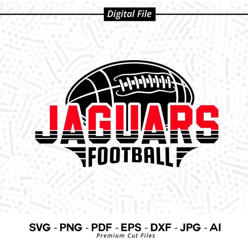 2843 Jaguars Football Svg Png Jaguars Football Svg Jaguar svg Cricut Cut files Silhouette Sublimation SVG for Shirts Cheer Football Mom