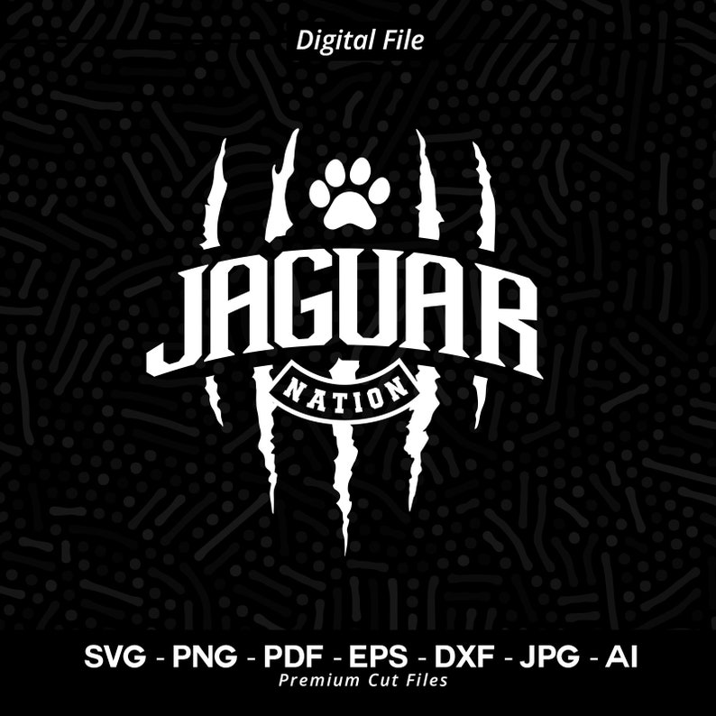 2850 Jaguar Nation SVG PNG Jaguar Paw Svg Jaguar Claw Svg Jaguars Paw Claw Svg Png Jaguar School Team svg Jaguar Cheer svg Jaguar Vibes