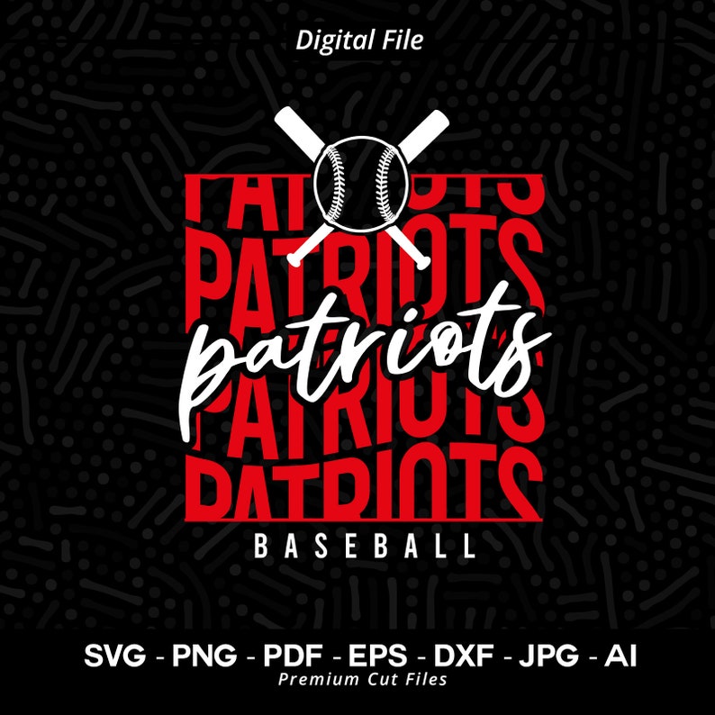 2867 Patriots Baseball SVG PNG Patriots Patriot Baseball Svg Baseball Shirt Baseball Clipart Svg Patriots Pride Svg Patriots