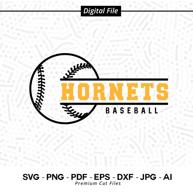 2885 Baseball SVG PNG Hornet Baseball Hornet Hornets Baseball svg Hornet Softball svg Cricut svg Digital Download Sublimation Cut File