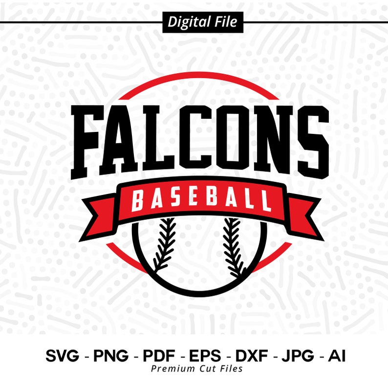 2891 Baseball SVG PNG Falcons Baseball svg Falcon Baseball Falcon Baseball Shirt svg Cricut svg Sublimation png Cut file SVG for Shirts