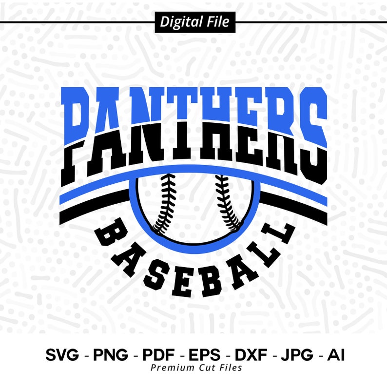 2893 Baseball SVG PNG Panther Baseball Panther Panthers svg Baseball Cricut svg Digital Download Sublimation Baseball Clipart Panther Paw