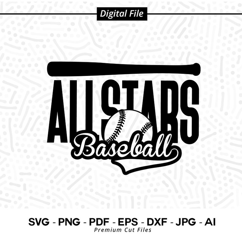 2904 Allstars Svg Png Allstars Shirt Svg Baseball Svg Allstar Baseball Allstar Cricut svg Digital Download Sublimation Baseball Clipart