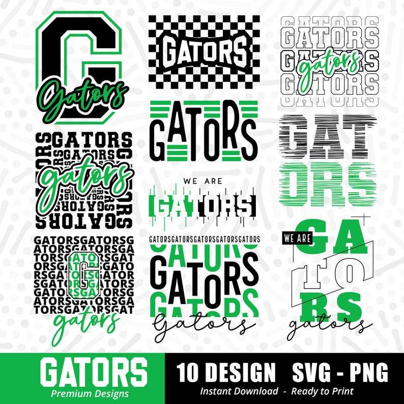 293 Gators Bundle Svg Png Gator Svg Gators Shirt Svg Gators Cheer Svg Gators Sports Team Svg Bundle Svg