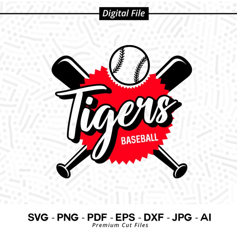 2935 Baseball SVG PNG Tigers Baseball svg Tiger Baseball Tigers Shirt svg Tigers Cheer svg Svg for Shirts Baseball Clipart Tigers Mascot