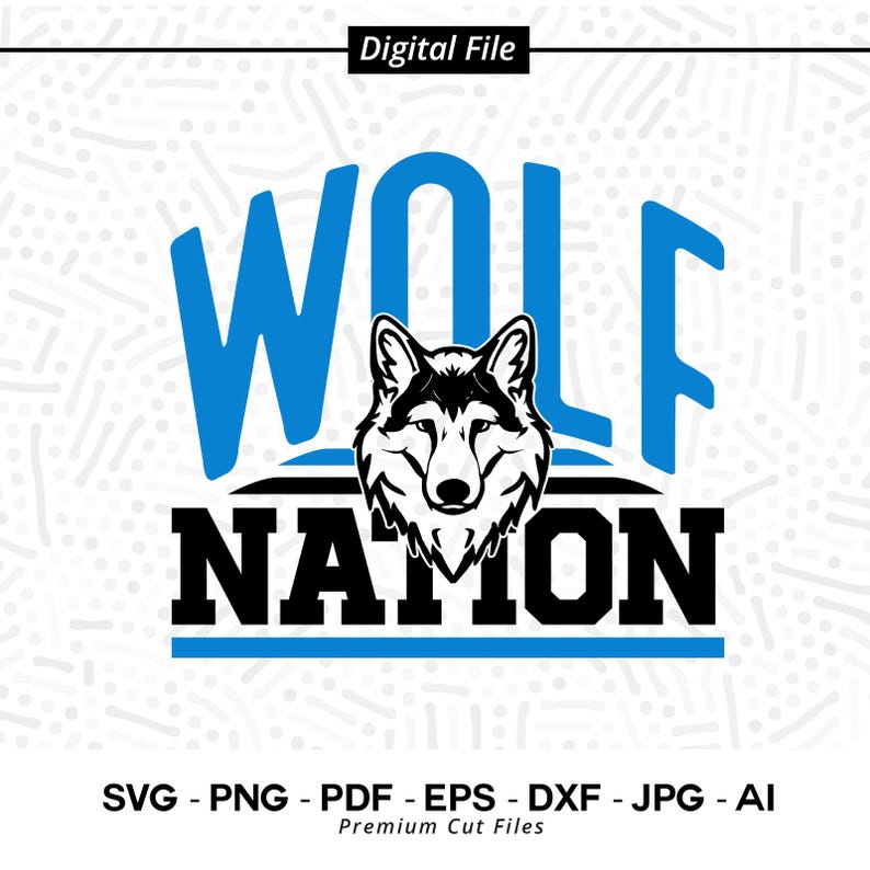 2944 Wolf Nation SVG PNG Wolf Svg Wolves SVG Wolf Mascot svg Wolf Cheer svg Wolf Shirt svg Wolf Sport svg School Spirit svg Wolf Pride