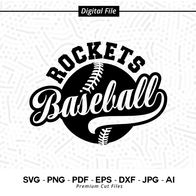 2976 Rockets Baseball Rocket Rockets Baseball svg Rockets Softball svg Cricut svg Digital Download Baseball Clipart SVG for Shirts Cheer