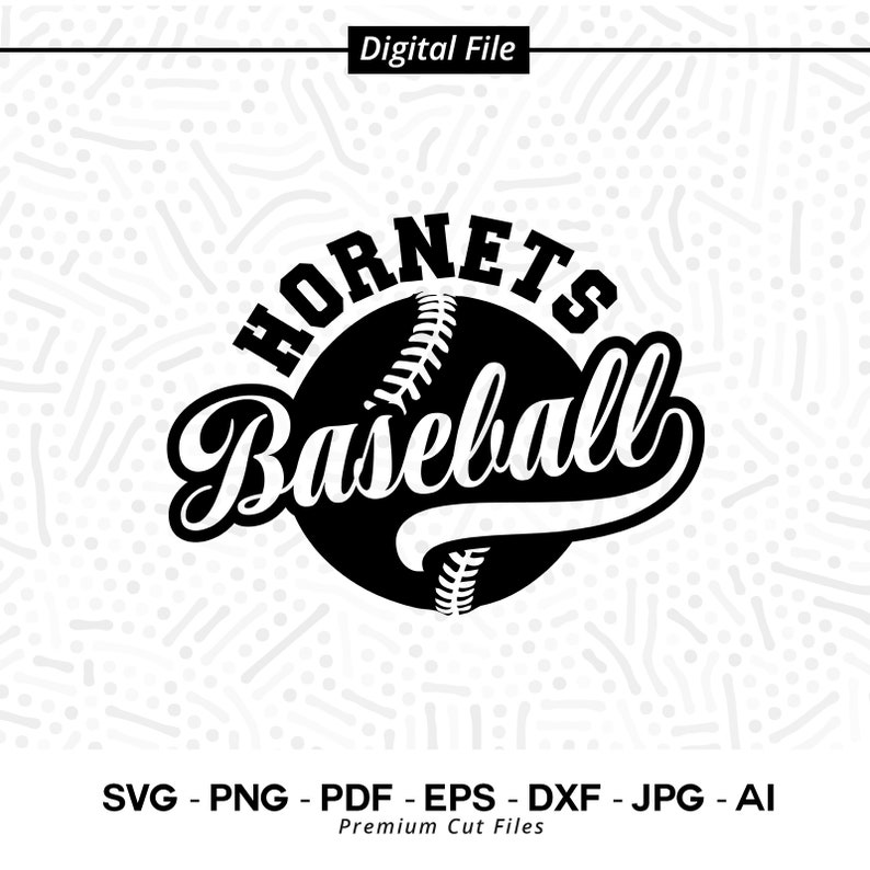 2989 Hornets Baseball Hornet Hornets Baseball svg Hornets Softball Cricut Digital Download Sublimation Baseball Clipart SVG for Shirts