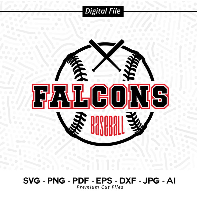 3040 Baseball SVG PNG Falcons Baseball svg Falcon Baseball Falcon Baseball Shirt svg Cricut svg Sublimation png Cut file SVG for Shirts