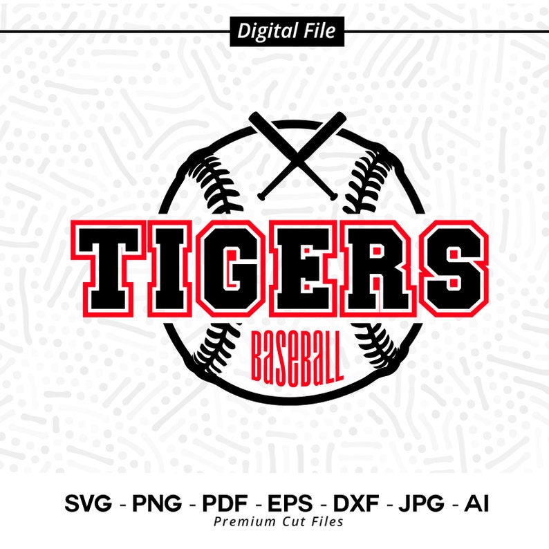 3053 Baseball SVG PNG Tigers Baseball svg Tiger Baseball Tigers Shirt svg Tigers Cheer svg Svg for Shirts Baseball Clipart Tigers Mascot