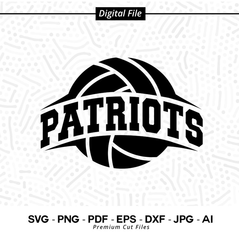 3067 Patriots Volleyball SVG PNG Patriots Patriot Volleyball Svg Volleyball Shirt Svg Patriots Vibes svg Volleyball Mom