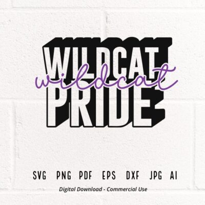 3099 Wildcat SVG PNG Wildcat Pride svg Wildcat Mascot svg School Pride Mascot svg Mascot svg School Spirit Shirt Wildcats svg Wildcat Vibes