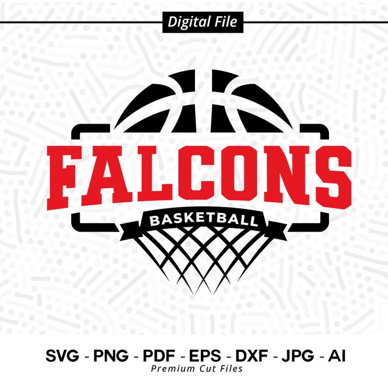 3145 Falcons SVG PNG Falcon svg Falcons Basketball svg Basketball svg Falcons Pride svg Falcons Cheer svg Falcons Vibes svg Basketball Mom