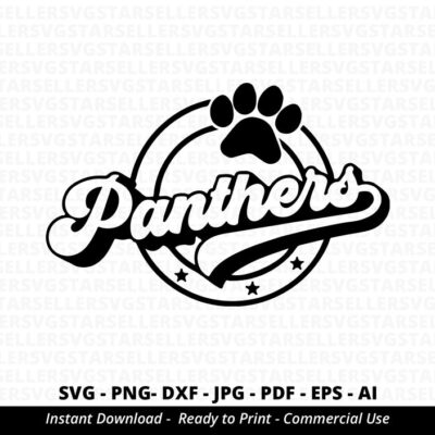 317 Panthers SVG PNG Panthers Paw svg Panthers Mascot svg Panthers Cheer svg Retro Panthers svg Panthers Sport svg Panthers Shirt svg