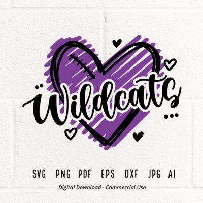 3175 Wildcats SVG PNG Wildcats Heart svg Wildcats Football svg Wildcats Mascot svg Wildcats Cheer svg Wildcats Shirt svg Wildcats Vibes svg