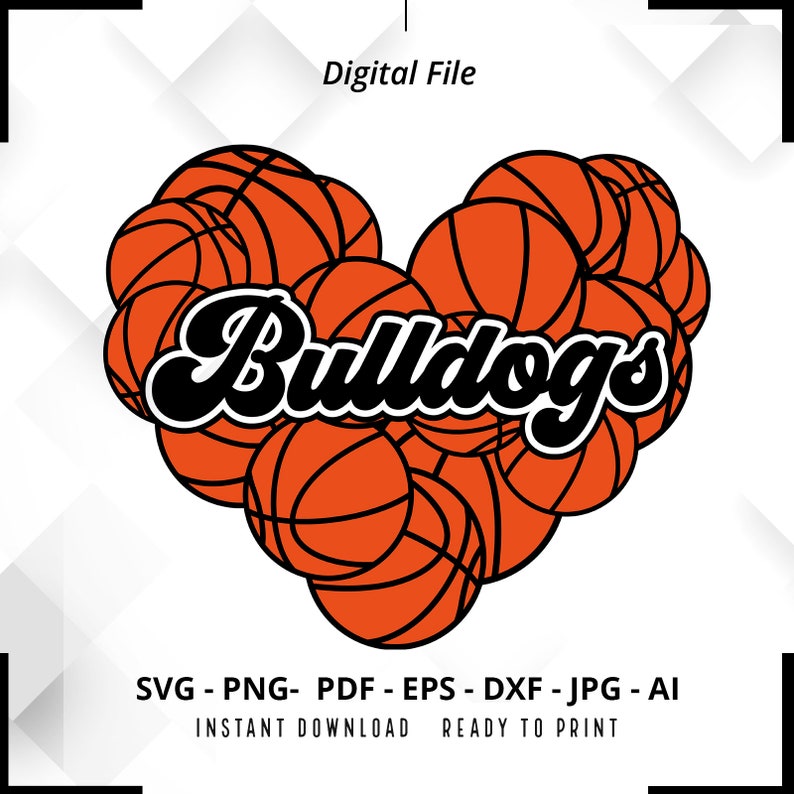 323 Bulldogs Heart SVG PNG Bulldogs svg Bulldogs Basketball svg Heart Designs Mascot Basketball Mom svg Bulldogs Cheer svg Bulldogs Shirt svg