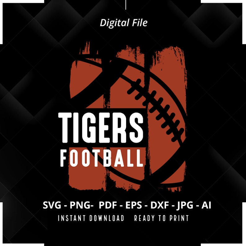 341 Tigers Football SVG PNG Tigers svg Tigers Shirt svg Tigers png Football Shirt svg Football Mom svg Football svg Cut File Cricut