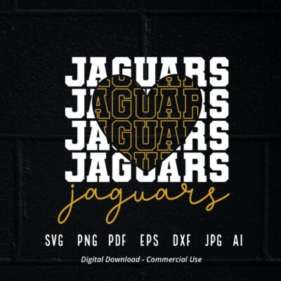 377 Stacked Jaguars SVG Jaguars Mascot svg Jaguars svg Jaguars School Team svg Jaguars Cheer svg School Spirit svg Jaguars Heart svg