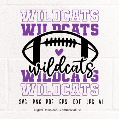 389 Wildcats SVG Wildcats Mascot svg Stacked Wildcats svg Wildcats School Team svg Wildcats Cheer svg Wildcats Vibes svg School Spirit svg