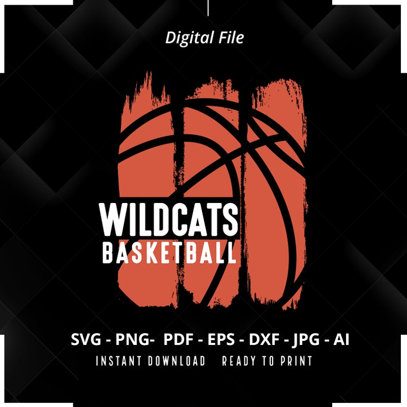 396 Wildcats Basketball SVG PNG Wildcats svg Wildcats Shirt svg Wildcats png Basketball Shirt svg Basketball Mom svg Basketball svg Cricut