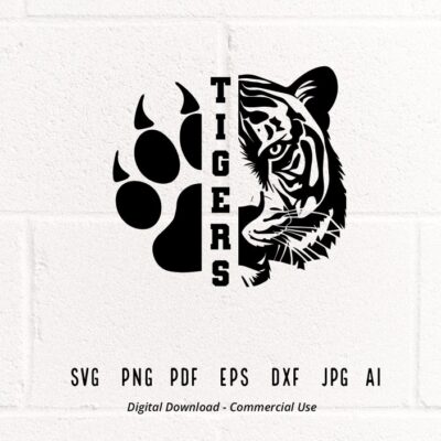 398 Tigers SVG PNG Tigers Face svg Tigers Paw svg Tigers Mascot svg Tigers Cheer svg Tigers Vibes svg School Spirit svg Tigers Sport svg