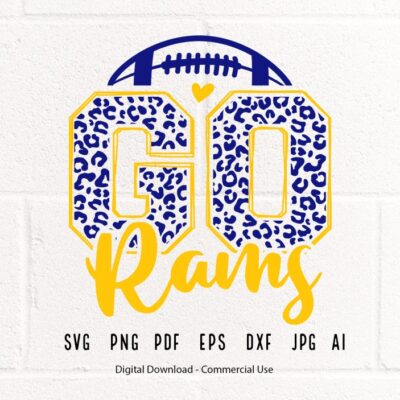 40 Leopard Go Rams SVG Rams Football svg Rams svg Rams Mascot svg Rams Mom svg Rams School Team Rams PNG Rams Shirt svg Rams Love svg