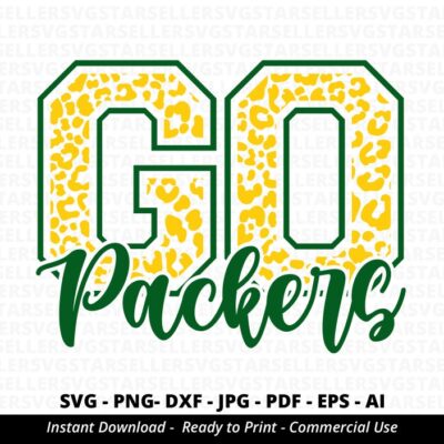 404 Leopard Go Packers SVG Packers svg Packers Cheer svg Packers Mascot svg Packers Shirt svg Packers School Team svg School Spirit svg Cricut