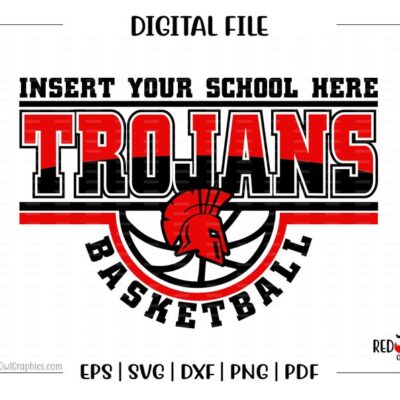 4203 Basketball svg Trojan Basketball Trojan Trojans Basketball svg dxf eps png pdf sublimation cut file htv vector digital