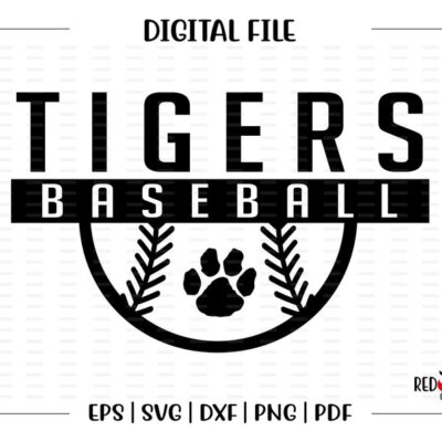 4219 Baseball svg Tiger Baseball svg Tiger Tigers Baseball svg dxf eps png pdf sublimation cut file htv clipart digital