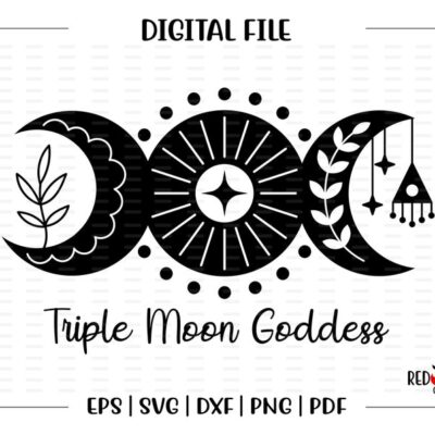 4236 Triple Moon Goddess svg Triple Moon svg Moon Sun Witchy Goddess Pagan Wiccan Moon Goddess svg Witch svg dxf eps png pdf