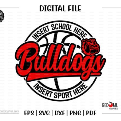 4246 Basketball svg Bulldog svg Bulldog Bulldogs Basketball svg dxf eps png pdf sublimation cut file htv vector digital