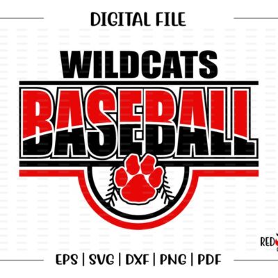 4257 Baseball svg Wildcat Baseball svg Wildcat Wildcats Baseball svg dxf eps png pdf sublimation cut file htv clipart digital