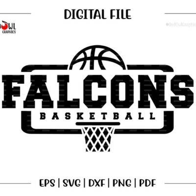 4268 Basketball svg Falcon Basketball Falcon Falcons Basketball svg dxf eps png pdf sublimation cut file htv vector digital