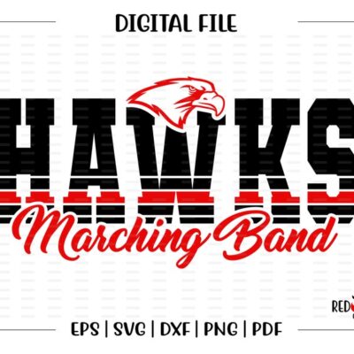 4271 Marching Band svg Hawks Band svg Hawk Hawks Band Marching Marching Hawks svg dxf eps png pdf sublimation cut file htv