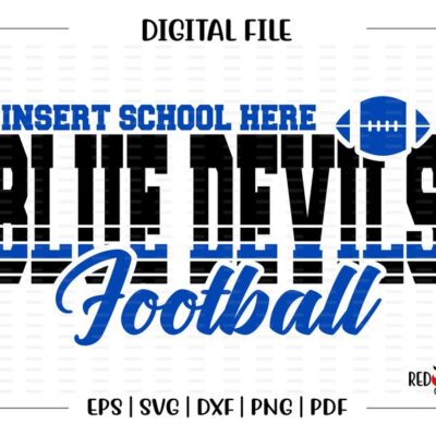 4284 Football svg Blue Devil svg Blue Devil Football Devil Blue Devil Blue Devils svg dxf eps png pdf sublimation cut file htv