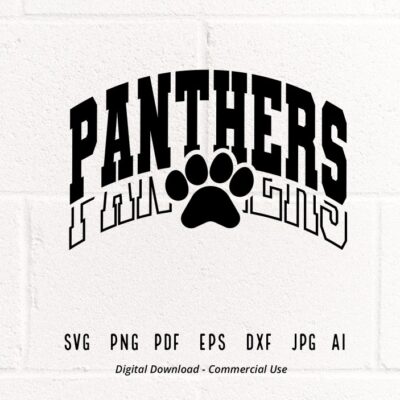 429 Panthers SVG PNG Panthers Paw svg Panthers Mascot svg Panthers Cheer svg Panthers Vibes svg School Spirit svg Panthers Sport svg