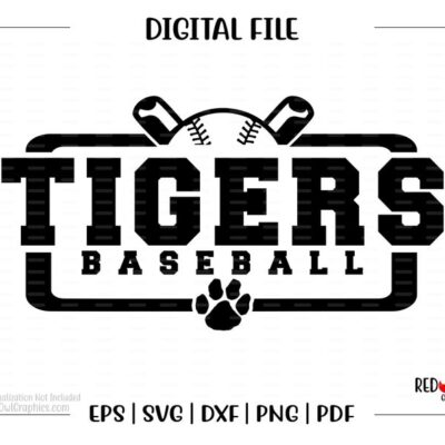 4317 Baseball svg Tiger Baseball svg Tiger Tigers Baseball svg dxf eps png pdf sublimation cut file htv clipart digital