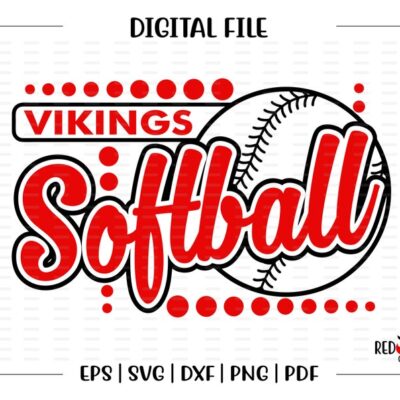 4322 Viking Softball svg Softball svg Viking Vikings Softball design svg dxf eps png pdf sublimation cut file htv vector digital