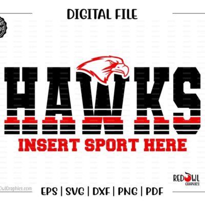 4334 Hawk svg Hawks svg Hawk Hawks svg dxf eps png pdf sublimation cut file htv vector digital