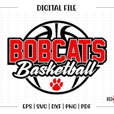 4355 Basketball svg Bobcat Basketball svg Bobcat Bobcats Basketball svg dxf eps png pdf sublimation cut file htv vector digital