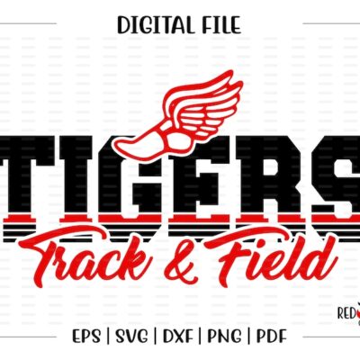 4370 Track svg Tiger Track svg Tiger Tigers Track Field Tigers Track svg dxf eps png pdf sublimation cut file htv