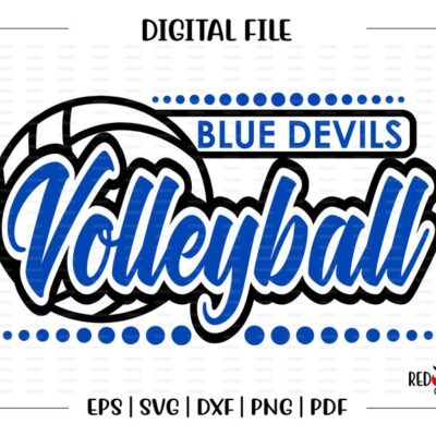 4403 Volleyball svg Blue Devil Volleyball svg Blue Devil Volleyball svg dxf eps png pdf sublimation cut file htv vector digital