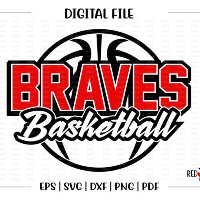 4445 Basketball svg Braves Basketball Braves Brave Basketball svg dxf eps png pdf sublimation cut file htv vector digital