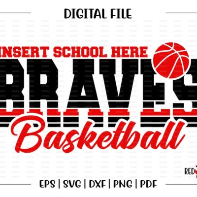 4446 Basketball svg Braves Basketball Braves Brave Basketball svg dxf eps png pdf sublimation cut file htv vector digital