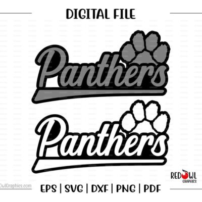 4460 Panther svg Panthers svg Paw svg Panther P Panthers Paw svg dxf eps png pdf sublimation cut file htv vector digital