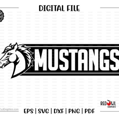 4463 Mustangs svg Mustang svg Mustang Mustangs Clipart vector Team Mascot svg dxf eps png pdf sublimation cut file htv